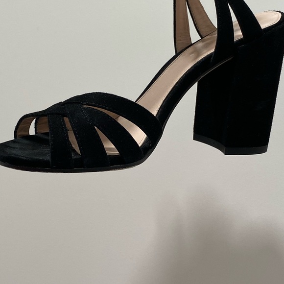 Stuart Weitzman Memoir Block Heel Sandal Suede - Picture 12 of 16